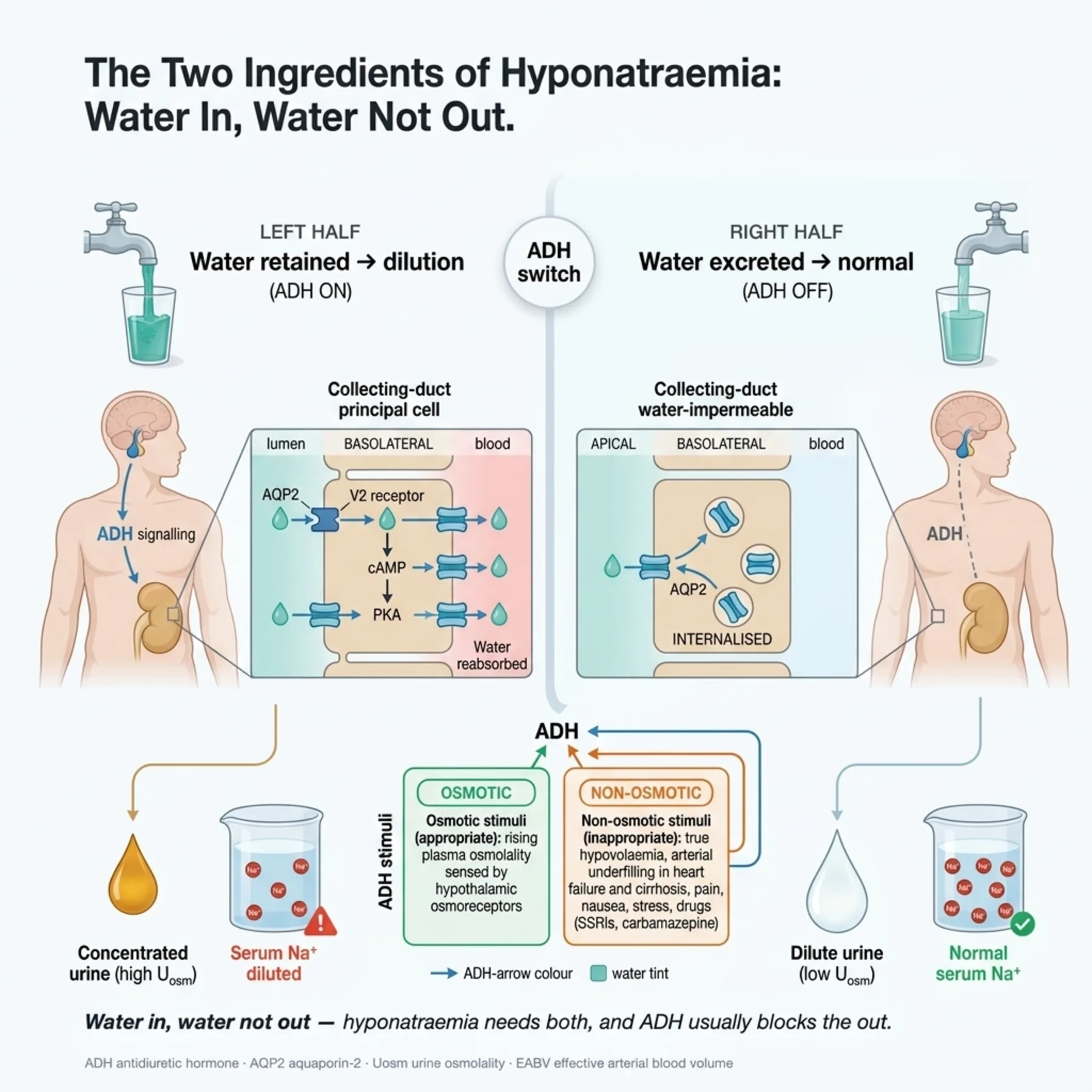 Figure 4.1 - The Two Ingredients of Hyponatraemia