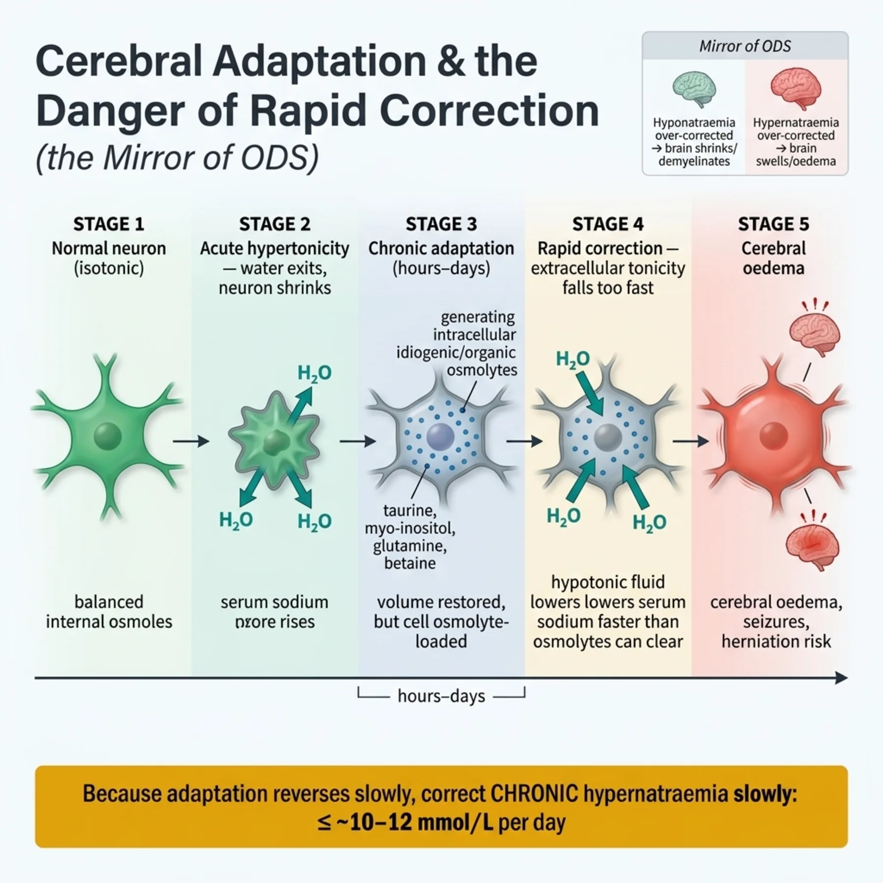 Figure 6.3 - Cerebral Adaptation and the Danger of Rapid Correction