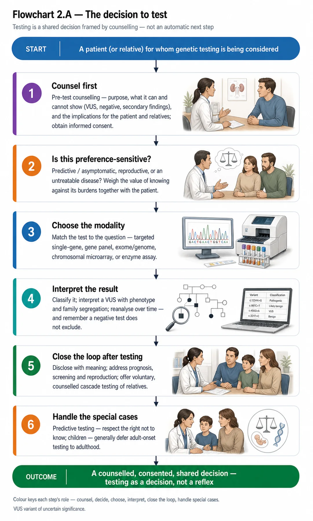 Flowchart 2.A - The decision to test