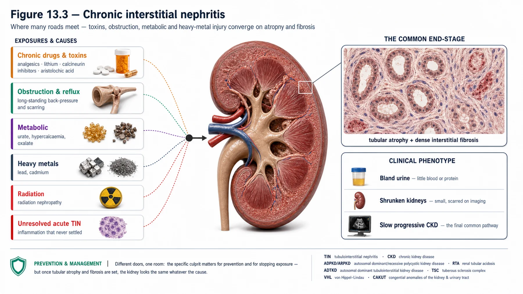 Figure 13.3 - Chronic interstitial nephritis