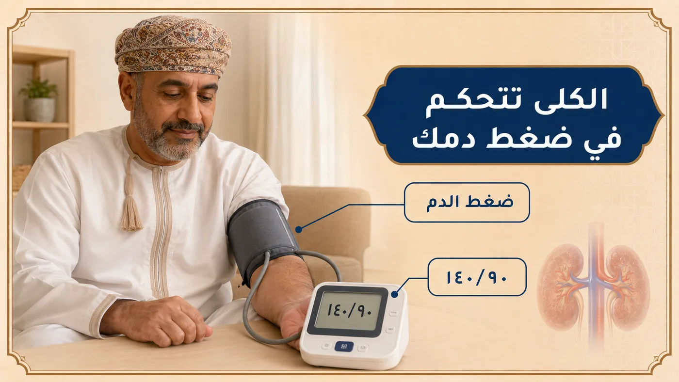 الكلى تتحكم في ضغط دمك
