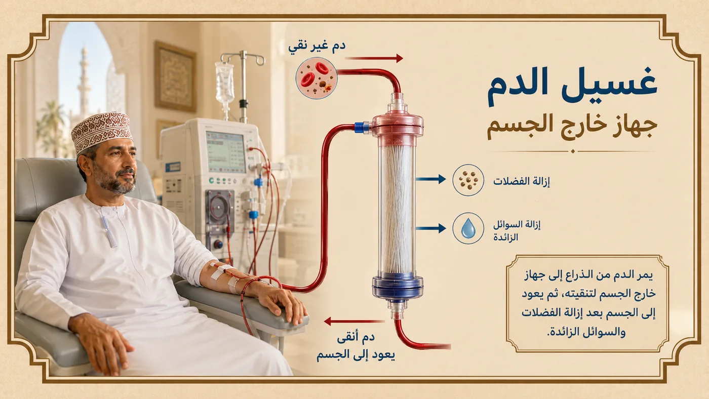غسيل الدم — كيف يعمل؟