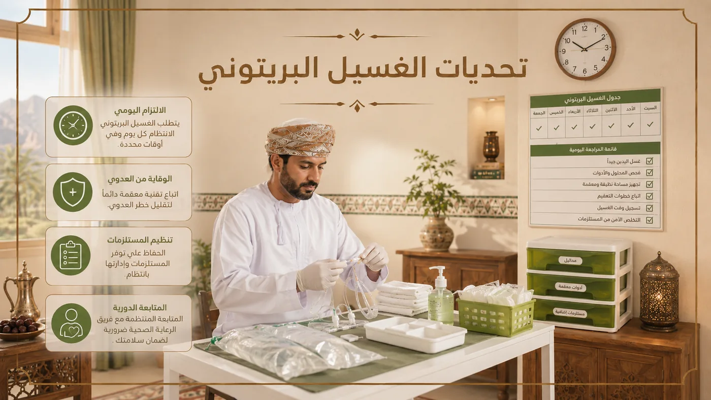 ما يَصعب في الغسيل البريتوني