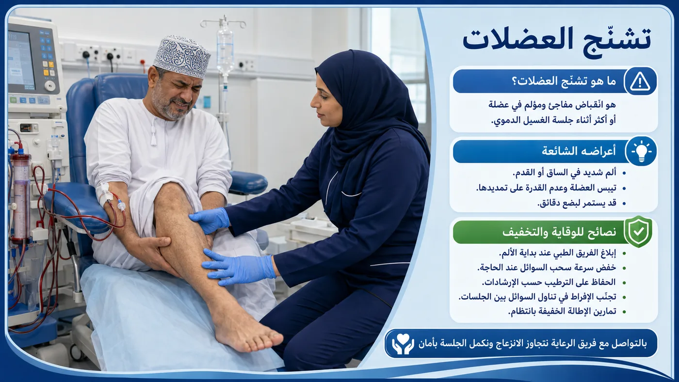 التَّشَنُّجات في الساق والذراع