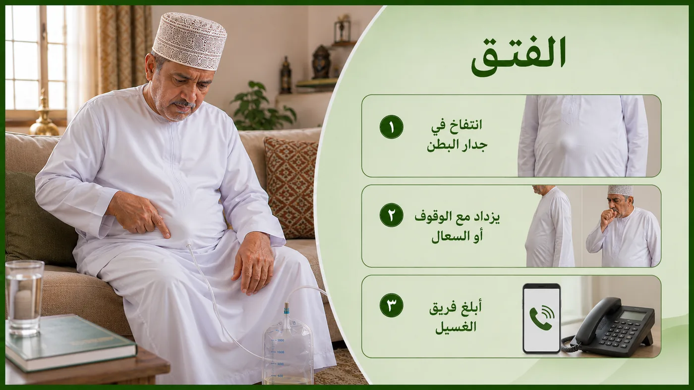 الفَتقُ — انتفاخٌ في جِدار البَطن