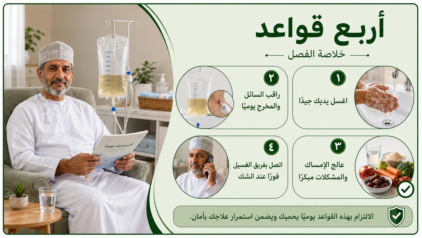 خُلاصةُ الفصل — أَربعُ قَواعد