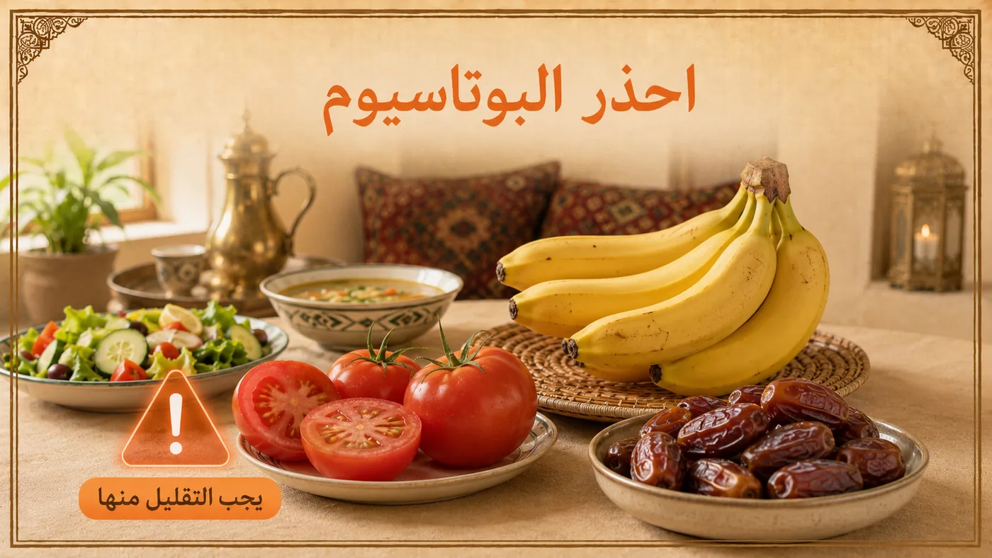 البوتاسيوم — أَطعمةٌ احذَر منها