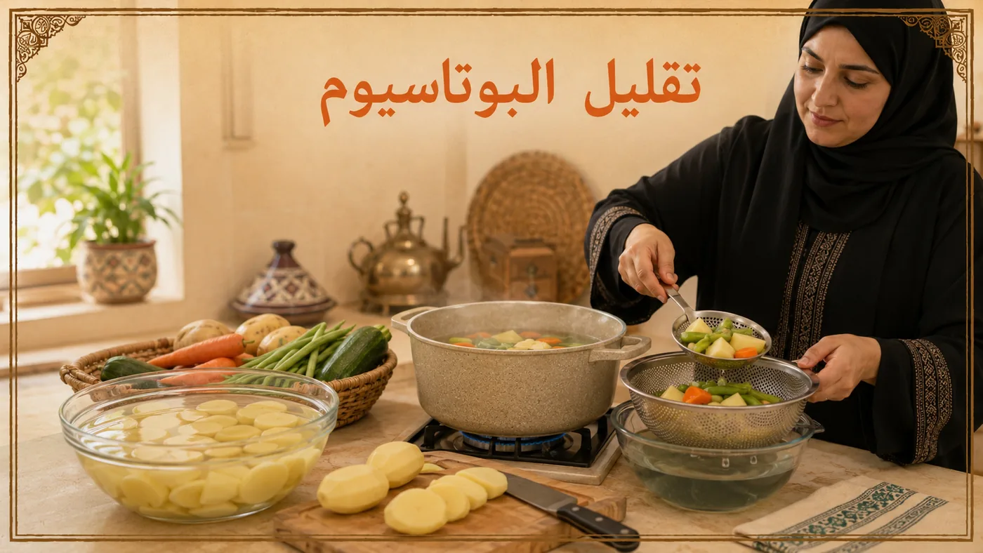 كيف تُقَلِّل البوتاسيوم من خُضرواتك؟