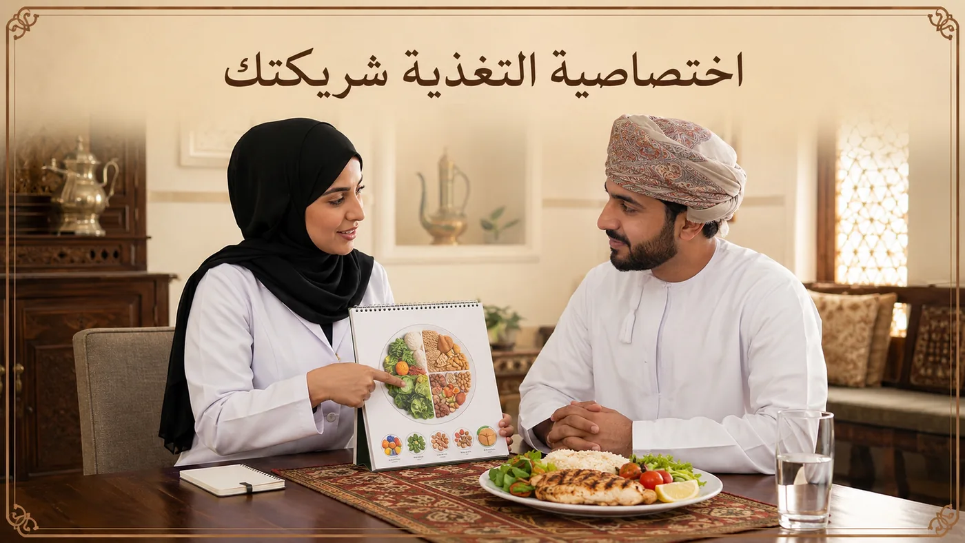اختصاصيَّةُ التَّغذية شَريكٌ في رِحلتك
