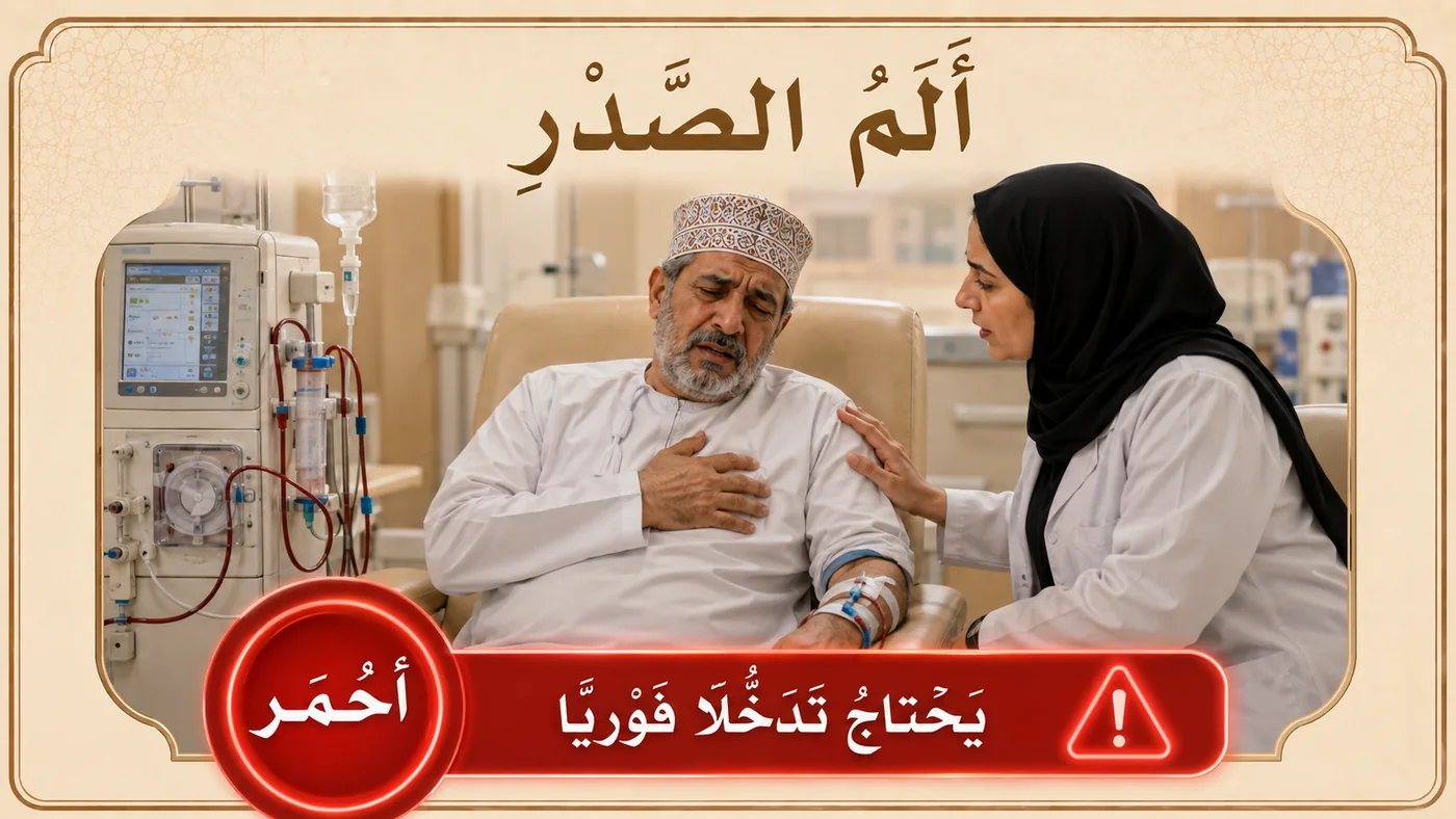 ألَمُ الصَّدر — أَحمر دائماً