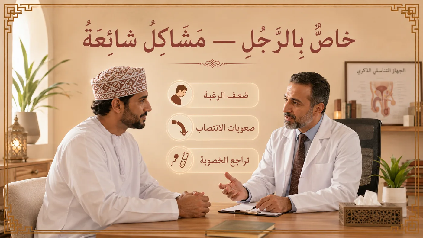 خاصٌّ بالرَّجُل — مَشاكلُ شائعَة